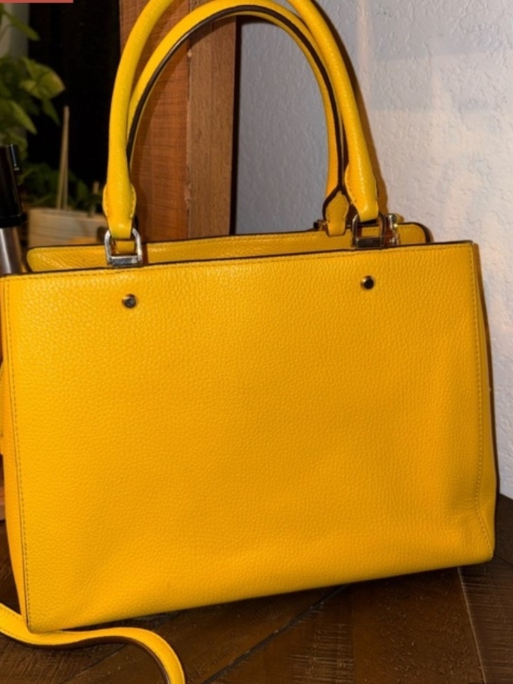kate spade Yellow Leather Satchel Tote - Picture 5 of 8